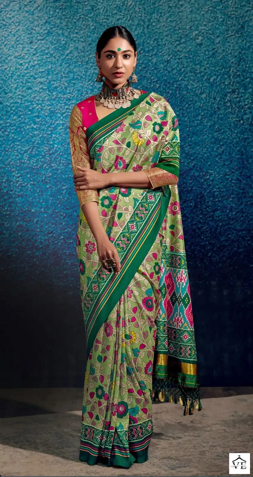 Kimora Kalam X Patola Tussar Silk Wholesale Sarees Catalog — Wholesale Sarees, MPA wholesale from Surat - Gallery Image 13