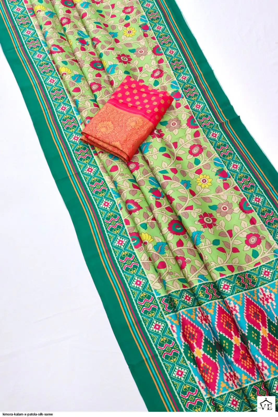 Kimora Kalam X Patola Tussar Silk Wholesale Sarees Catalog — Wholesale Sarees, MPA wholesale from Surat - Gallery Image 14
