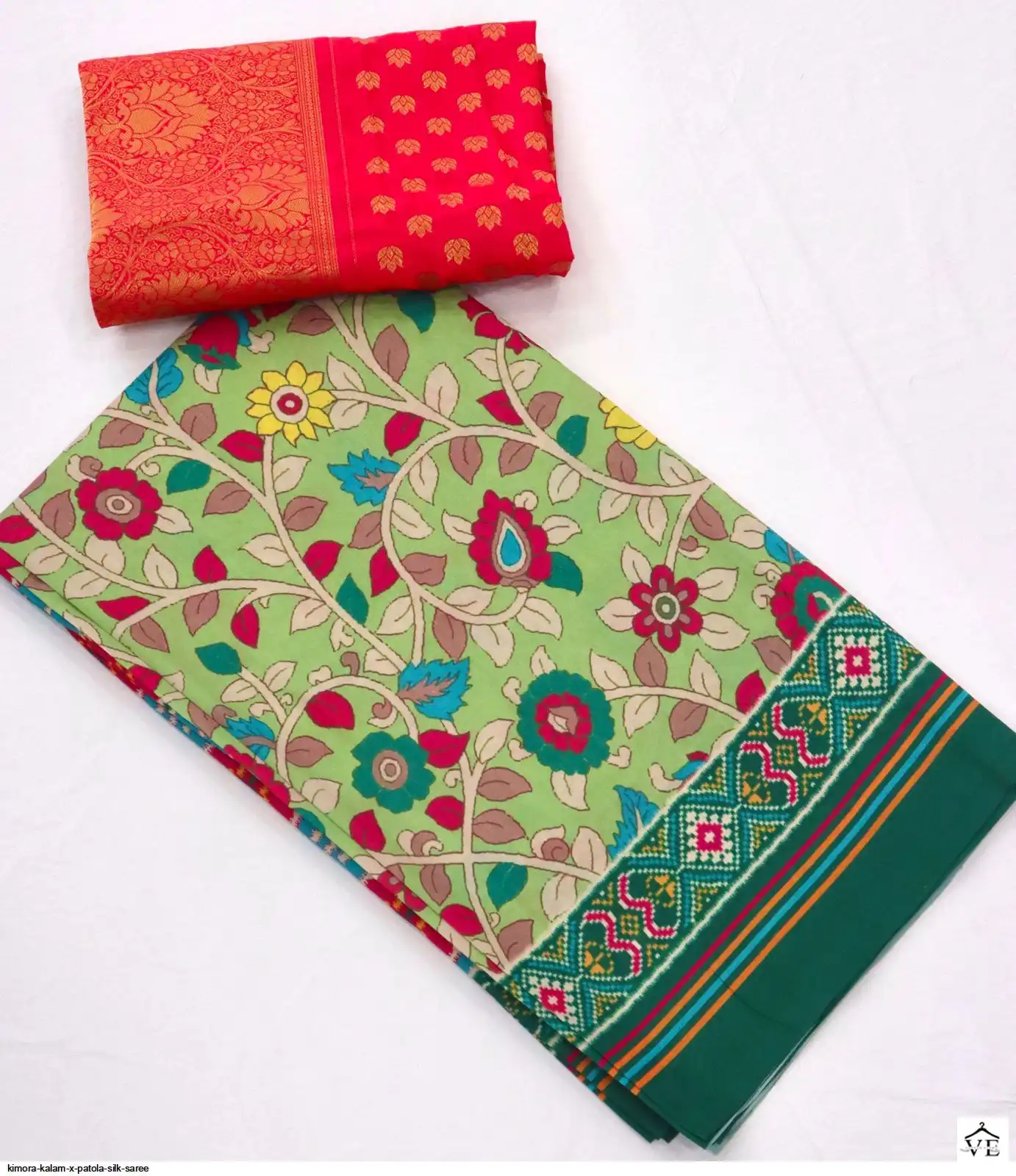 Kimora Kalam X Patola Tussar Silk Wholesale Sarees Catalog — Wholesale Sarees, MPA wholesale from Surat - Gallery Image 15