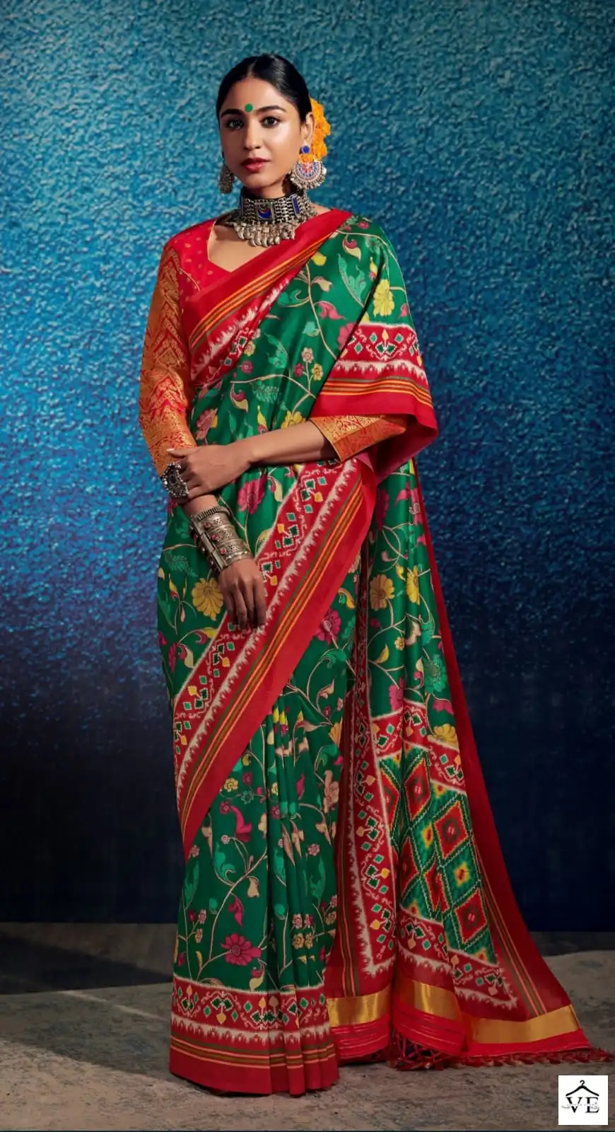 Kimora Kalam X Patola Tussar Silk Wholesale Sarees Catalog — Wholesale Sarees, MPA wholesale from Surat - Gallery Image 8