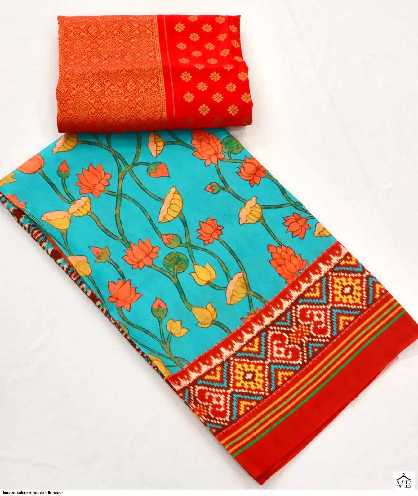Kimora Kalam X Patola Tussar Silk Wholesale Sarees Catalog — Wholesale Sarees, MPA wholesale from Surat - Gallery Image 9