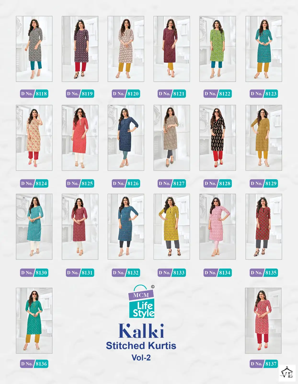 Mcm Lifestyle Kalki Vol 2 Cotton Wholesale Kurtis Catalog — Wholesale Kurtis, Mcm  wholesale from Surat — view 21