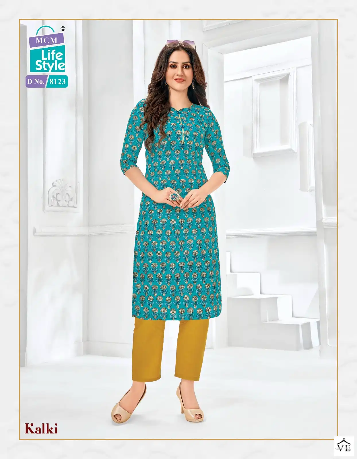 Mcm Lifestyle Kalki Vol 2 Cotton Wholesale Kurtis Catalog — Wholesale Kurtis, Mcm wholesale from Surat - Gallery Image 5