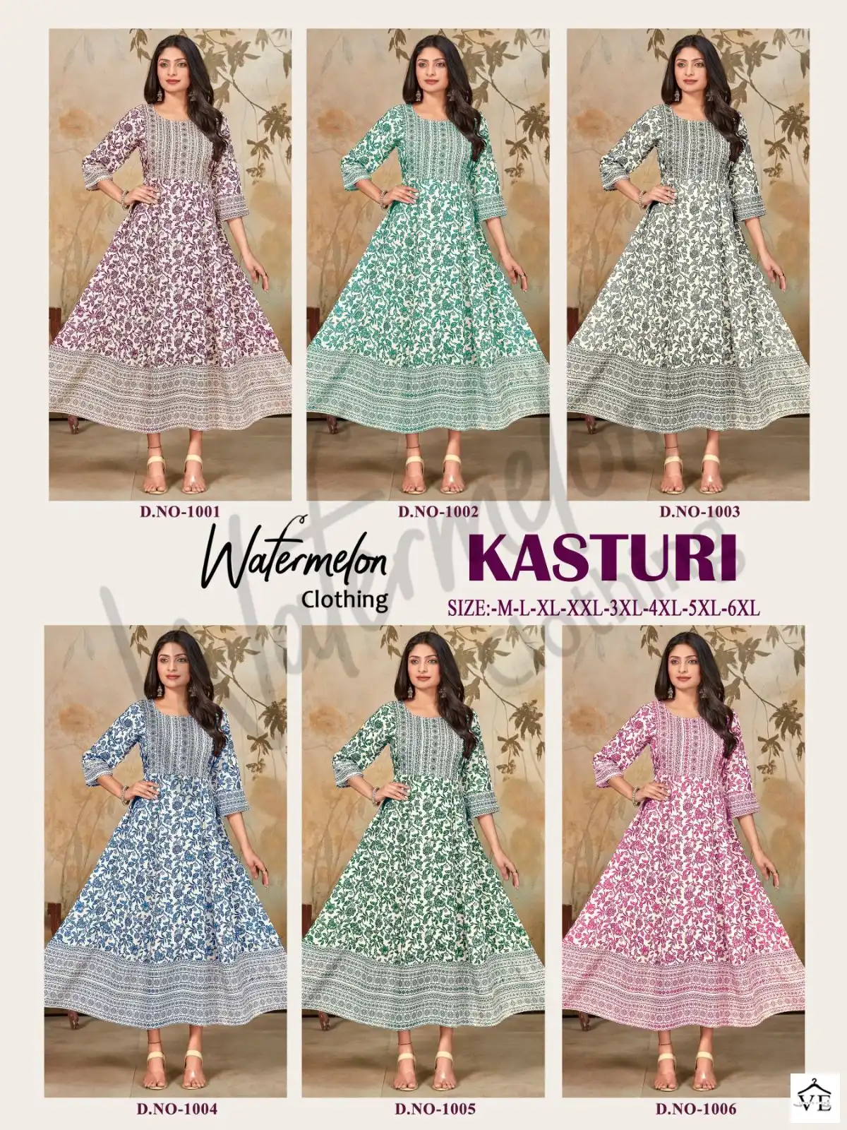 Vardan Ethnic Kasturi Heavy Rayon Wholesale Long Kurtis Catalog — Wholesale Kurtis, MPA wholesale from Surat — view 7