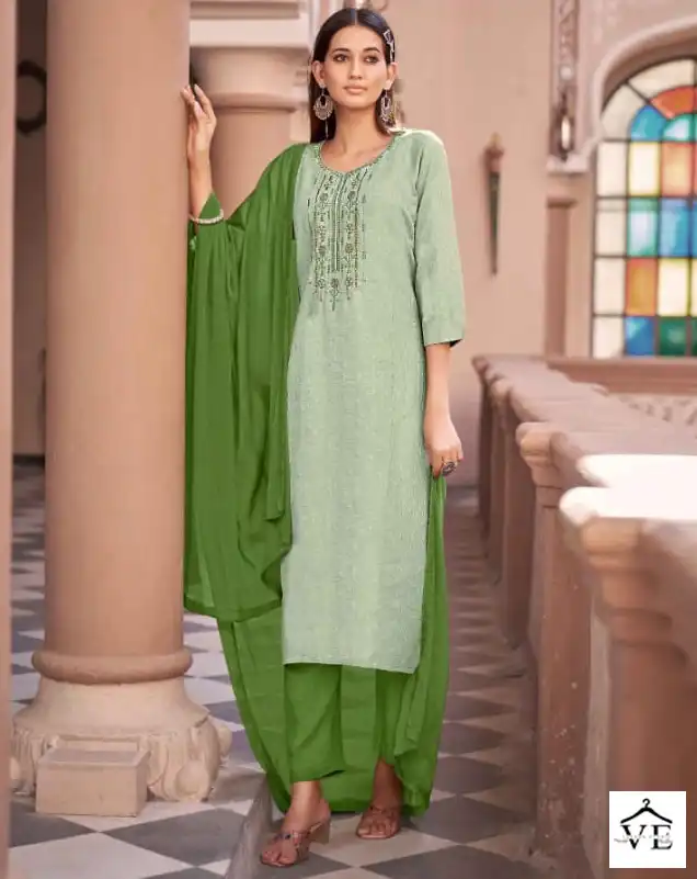 Kalaroop Kaveri Heavy Fancy Rayon Wholesale Readymade Salwar Suit Catalog — Wholesale Salwar Suits, MPA wholesale from Surat — view 1