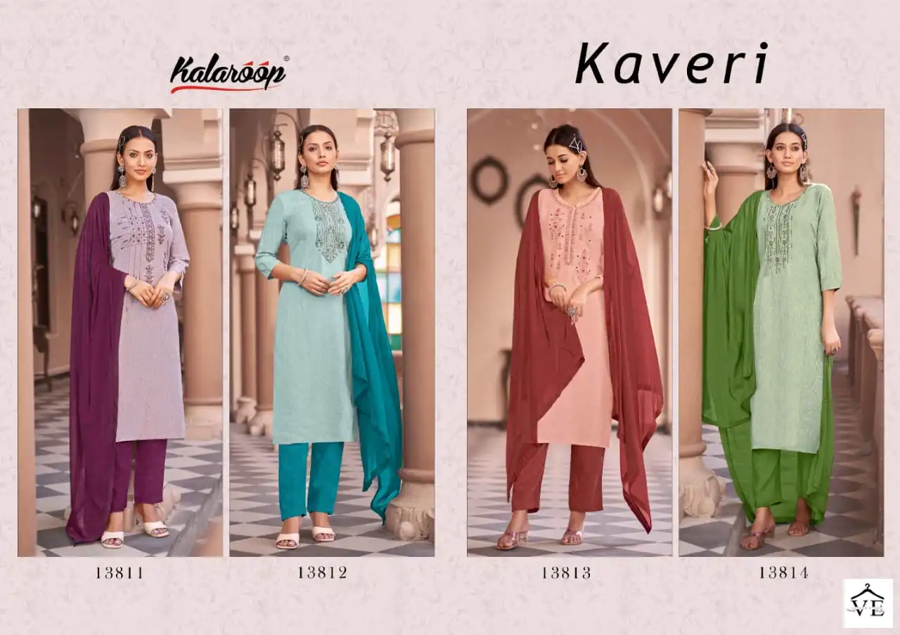 Kalaroop Kaveri Heavy Fancy Rayon Wholesale Readymade Salwar Suit Catalog — Wholesale Salwar Suits, MPA wholesale from Surat — view 5