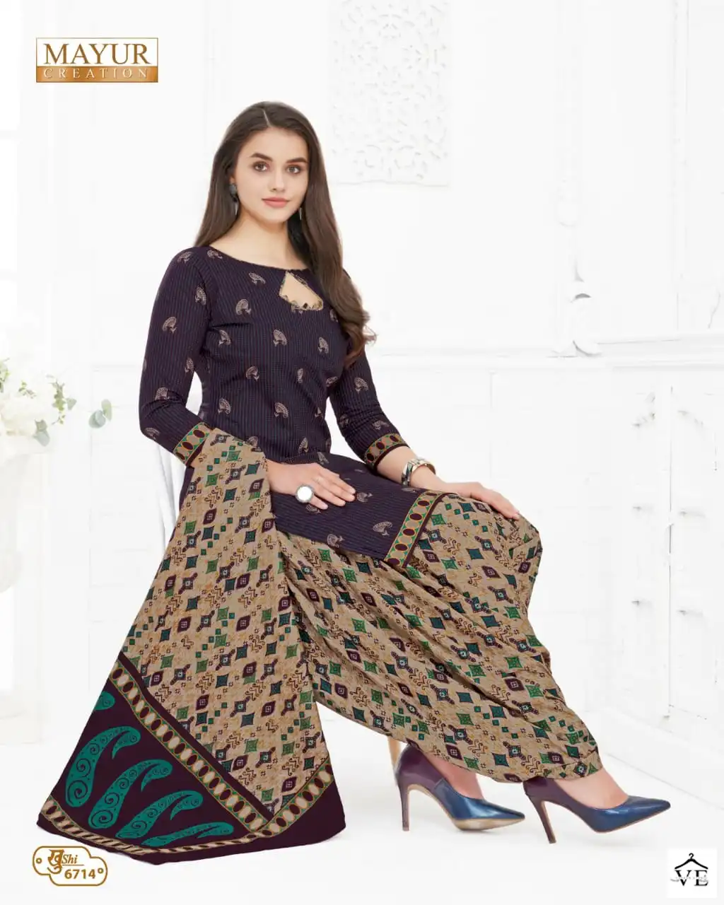 Mayur Khushi Vol 67 Cotton Print Wholesale Salwar Suit Catalog — Wholesale Salwar Suits, Mayur Dress wholesale from Surat - Gallery Image 16