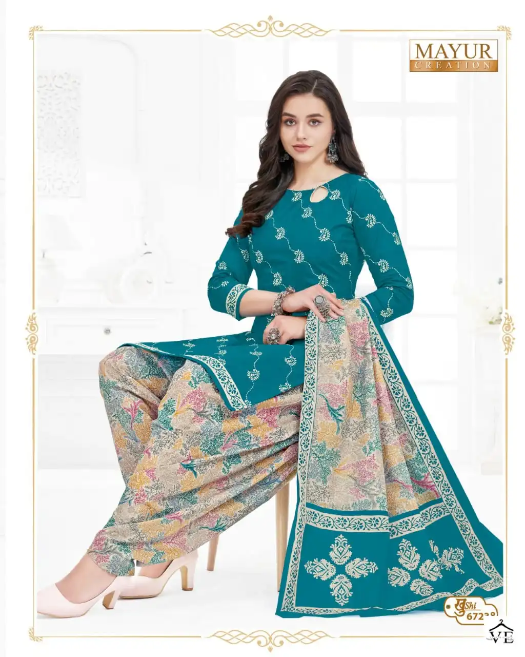 Mayur Khushi Vol 67 Cotton Print Wholesale Salwar Suit Catalog — Wholesale Salwar Suits, Mayur Dress wholesale from Surat - Gallery Image 32