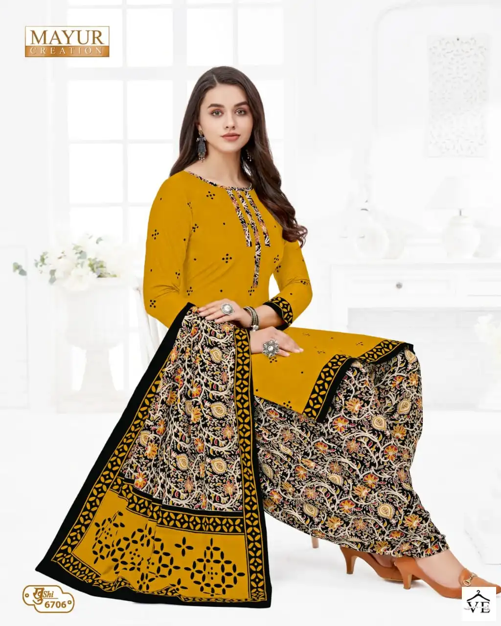 Mayur Khushi Vol 67 Cotton Print Wholesale Salwar Suit Catalog — Wholesale Salwar Suits, Mayur Dress wholesale from Surat - Gallery Image 34