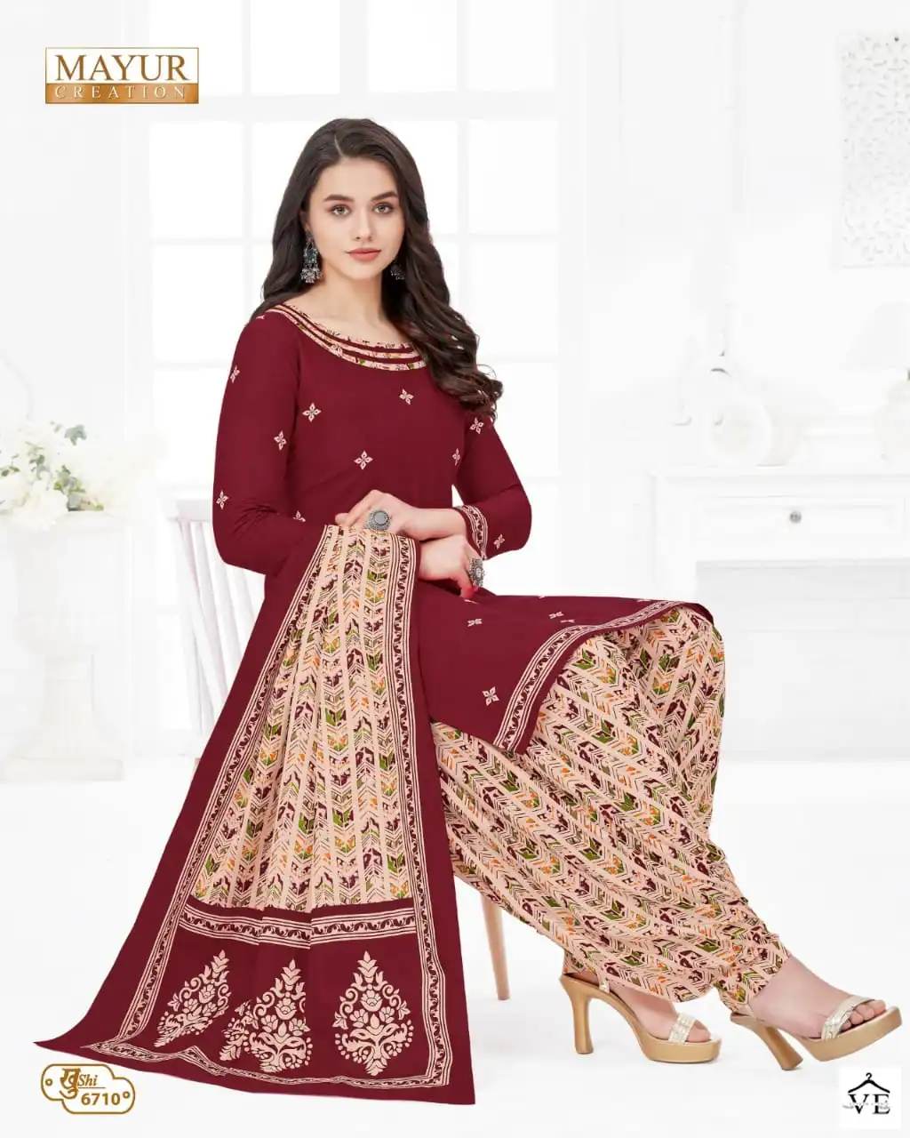Mayur Khushi Vol 67 Cotton Print Wholesale Salwar Suit Catalog — Wholesale Salwar Suits, Mayur Dress wholesale from Surat - Gallery Image 35