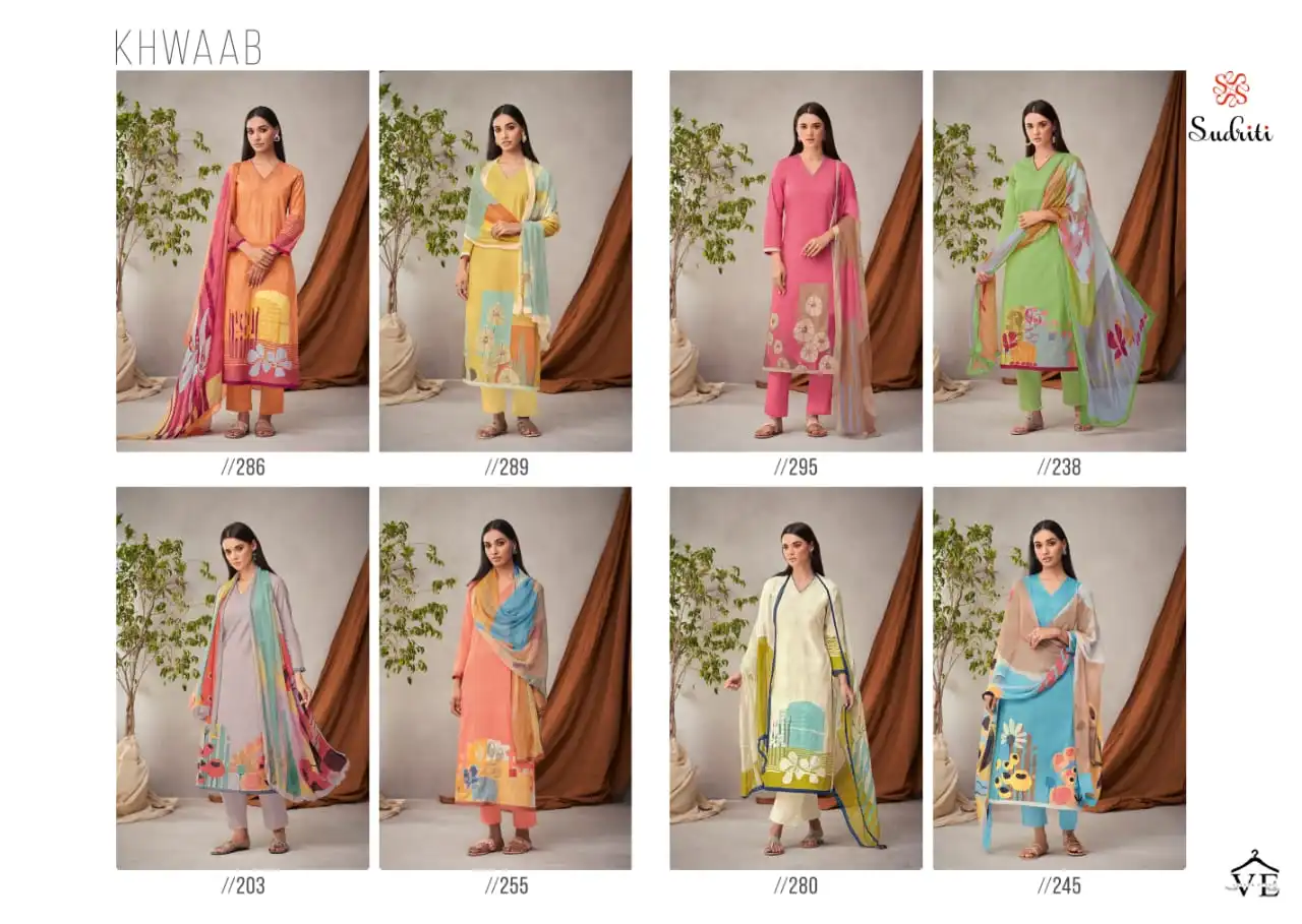 Sudriti Khwaab Cambric Wholesale Designer Salwar Suit Catalog — Wholesale Salwar Suits, MPA wholesale from Surat — view 9