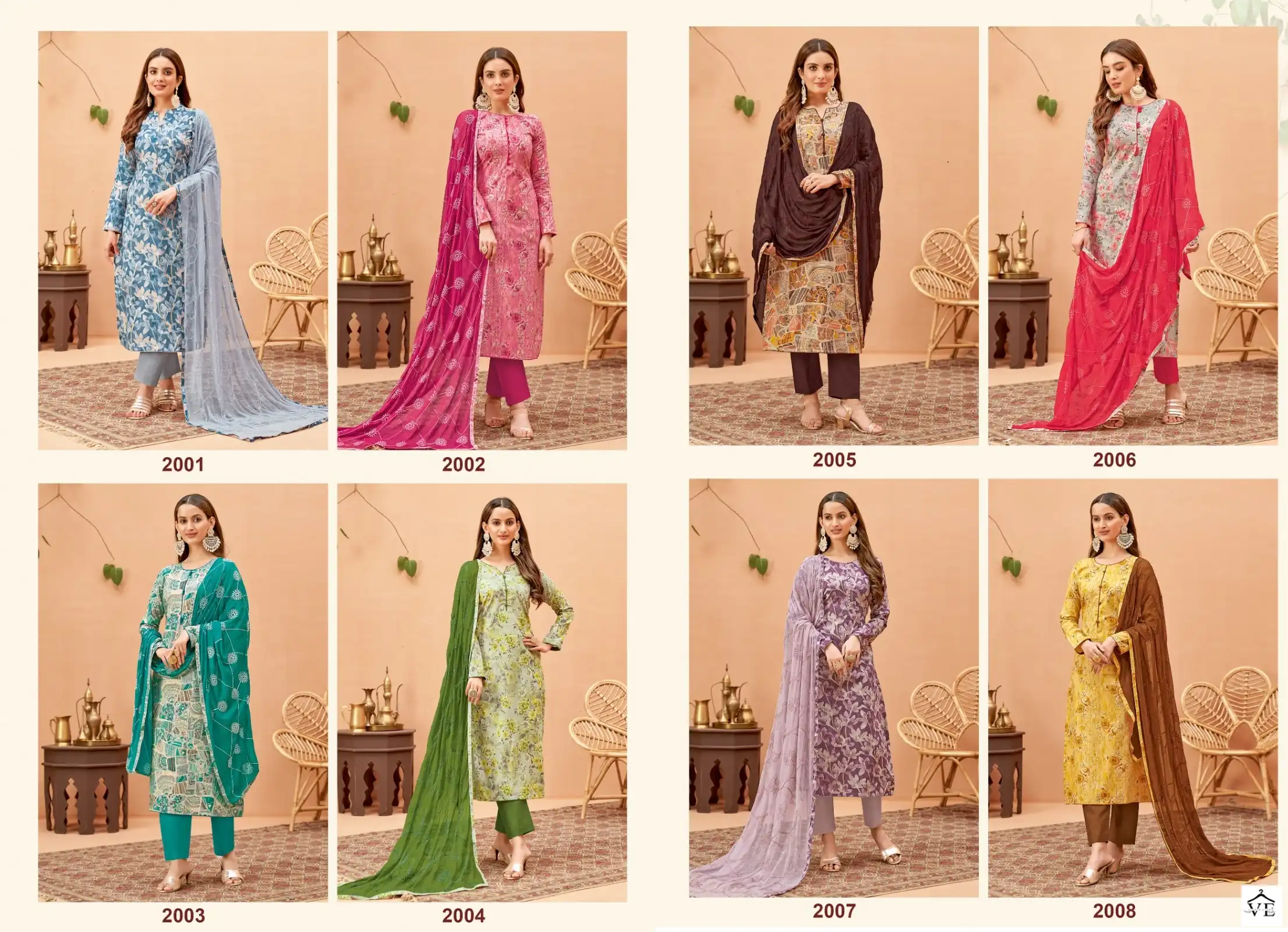 Suryajyoti Kiana Vol 2 Cotton Wholesale Salwar Suit Catalog — Wholesale Salwar Suits, MPA wholesale from Surat — view 9