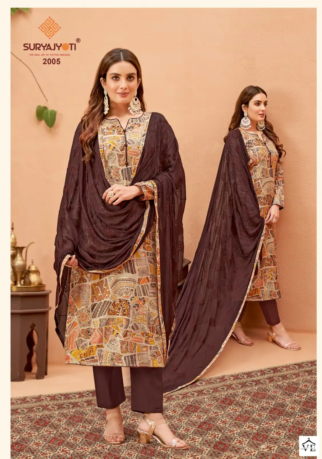 Suryajyoti Kiana Vol 2 Cotton Wholesale Salwar Suit Catalog — Wholesale Salwar Suits, MPA wholesale from Surat - Gallery Image 3