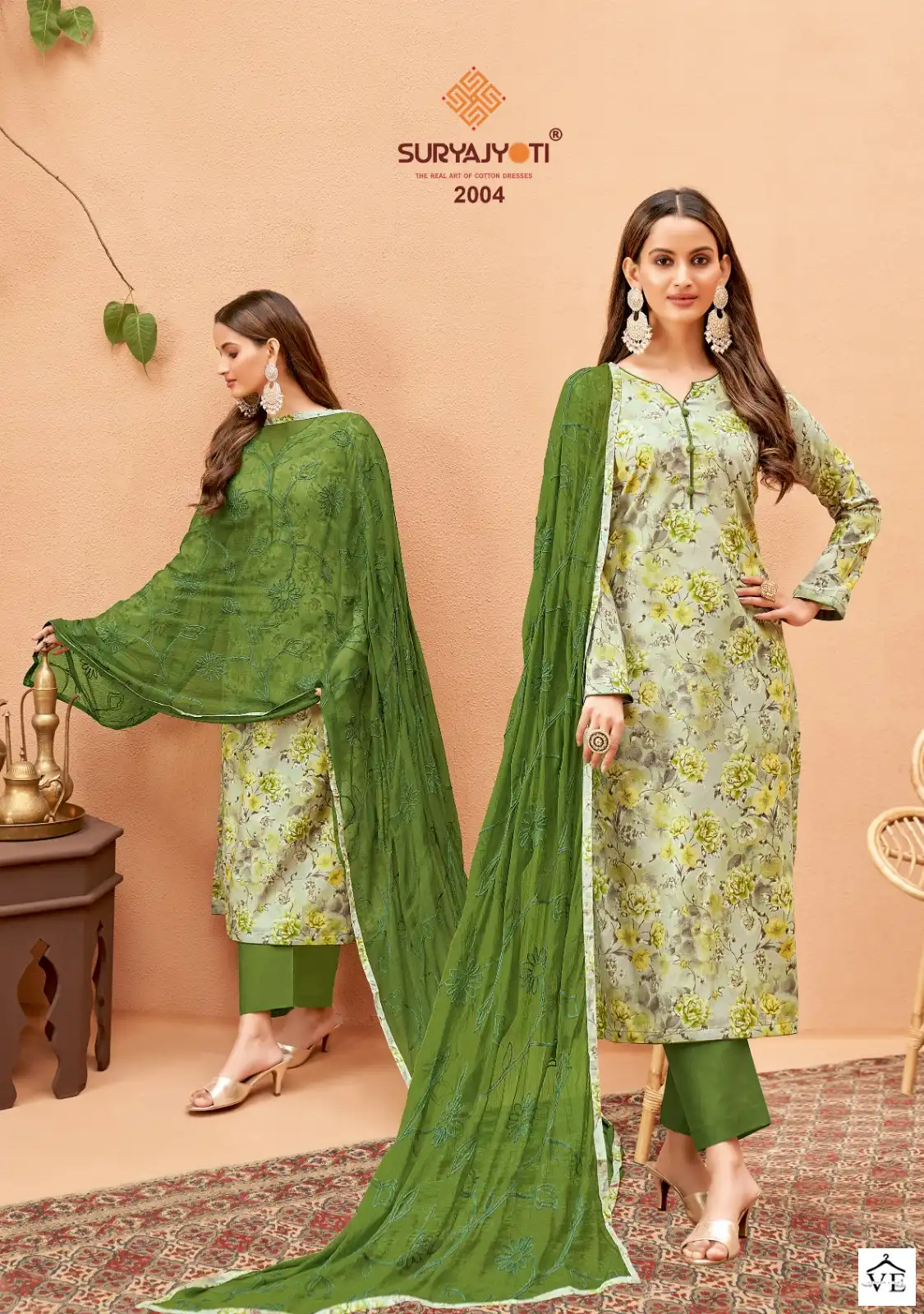 Suryajyoti Kiana Vol 2 Cotton Wholesale Salwar Suit Catalog — Wholesale Salwar Suits, MPA wholesale from Surat - Gallery Image 4