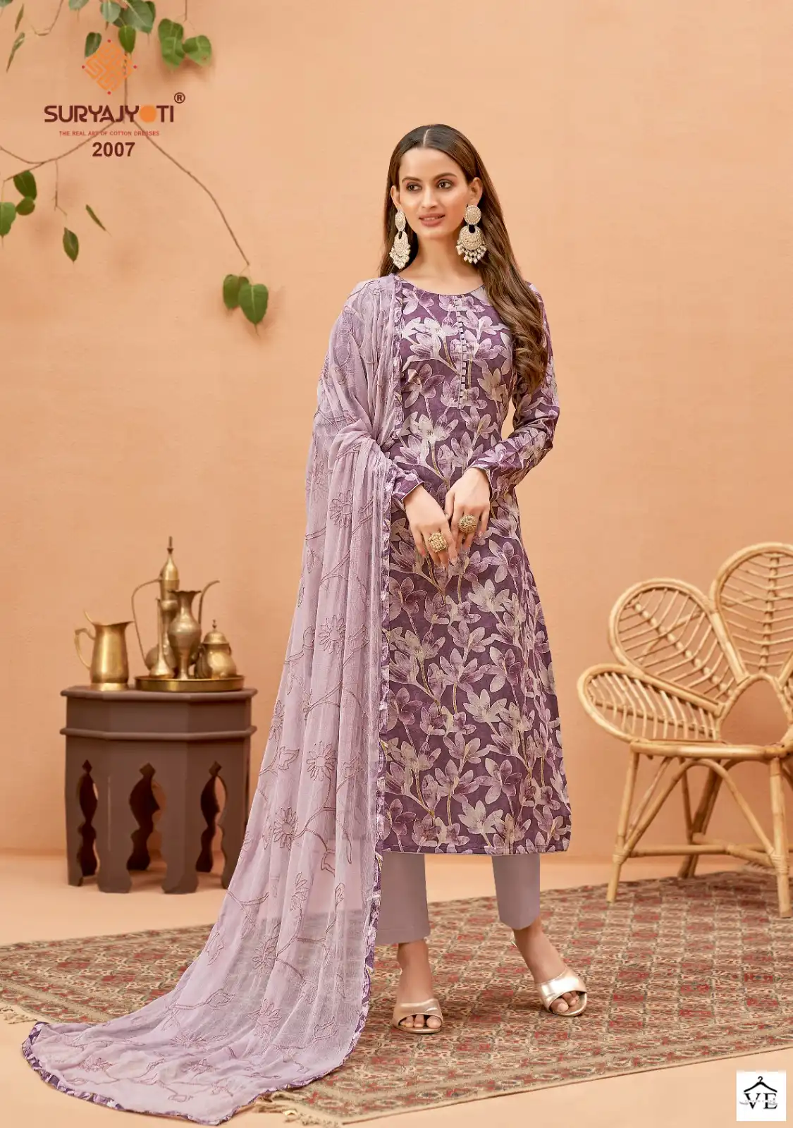Suryajyoti Kiana Vol 2 Cotton Wholesale Salwar Suit Catalog — Wholesale Salwar Suits, MPA wholesale from Surat - Gallery Image 5