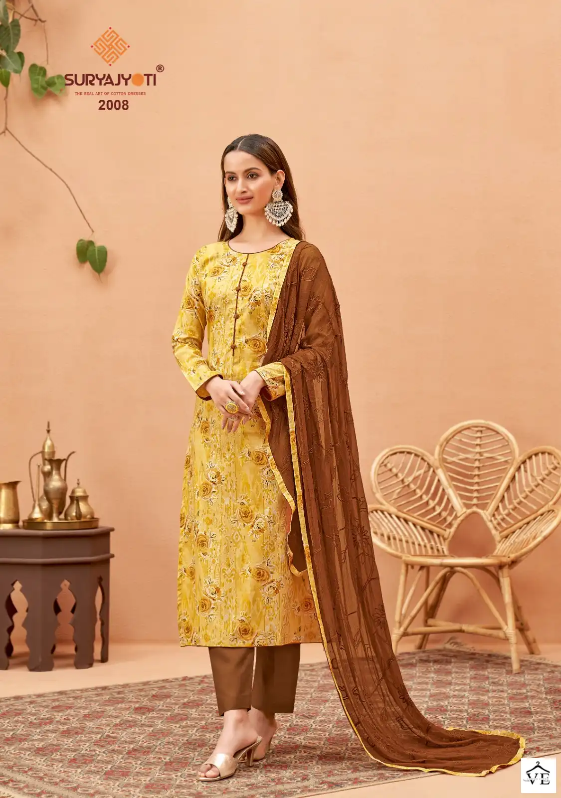 Suryajyoti Kiana Vol 2 Cotton Wholesale Salwar Suit Catalog — Wholesale Salwar Suits, MPA wholesale from Surat - Gallery Image 6