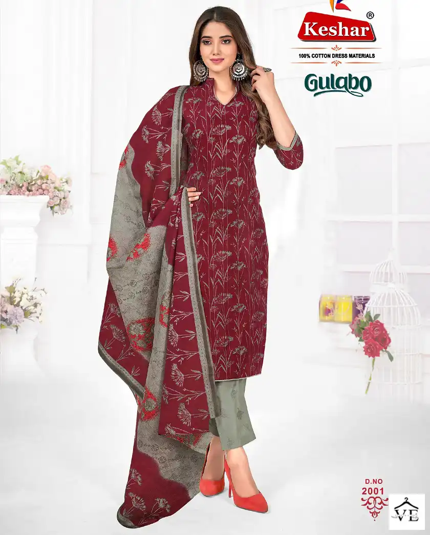 Vardan Ethnic Gulabo Vol 2 Cotton Wholesale Salwar Suit Catalog — Wholesale Salwar Suits, MPA wholesale from Surat — view 1