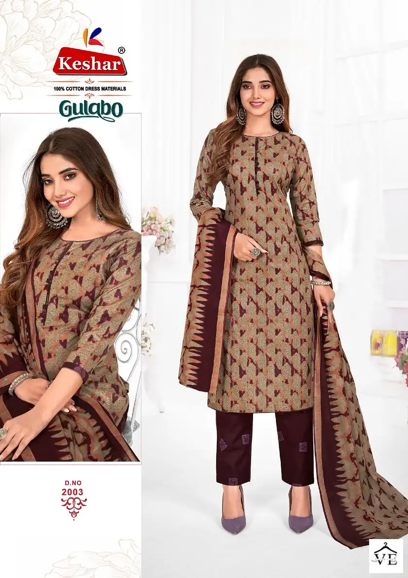 Vardan Ethnic Gulabo Vol 2 Cotton Wholesale Salwar Suit Catalog — Wholesale Salwar Suits, MPA wholesale from Surat - Gallery Image 3