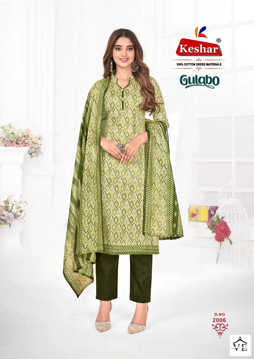 Vardan Ethnic Gulabo Vol 2 Cotton Wholesale Salwar Suit Catalog — Wholesale Salwar Suits, MPA wholesale from Surat - Gallery Image 7