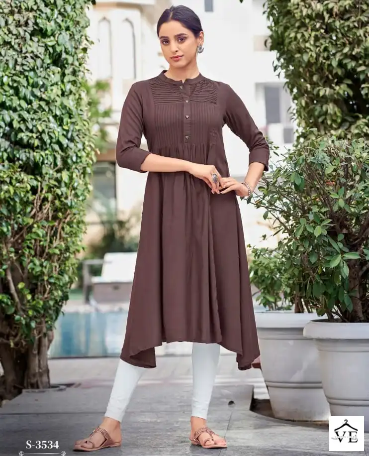Vardan Ethnic Kiara Rayon Wholesale Kurtis Catalog — Wholesale Kurtis, MPA wholesale from Surat — view 1
