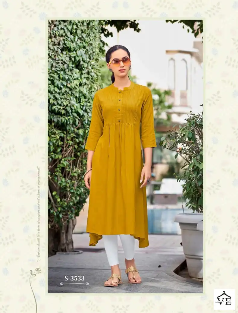 Vardan Ethnic Kiara Rayon Wholesale Kurtis Catalog — Wholesale Kurtis, MPA wholesale from Surat — view 5