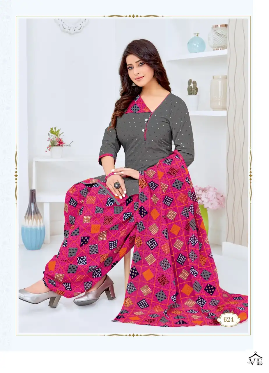 Vardan Ethnic Kuber Geet Patiyala Vol 7 Cotton Wholesale Readymade Salwar Suit Catalog — Wholesale Salwar Suits, MPA wholesale from Surat - Gallery Image 10
