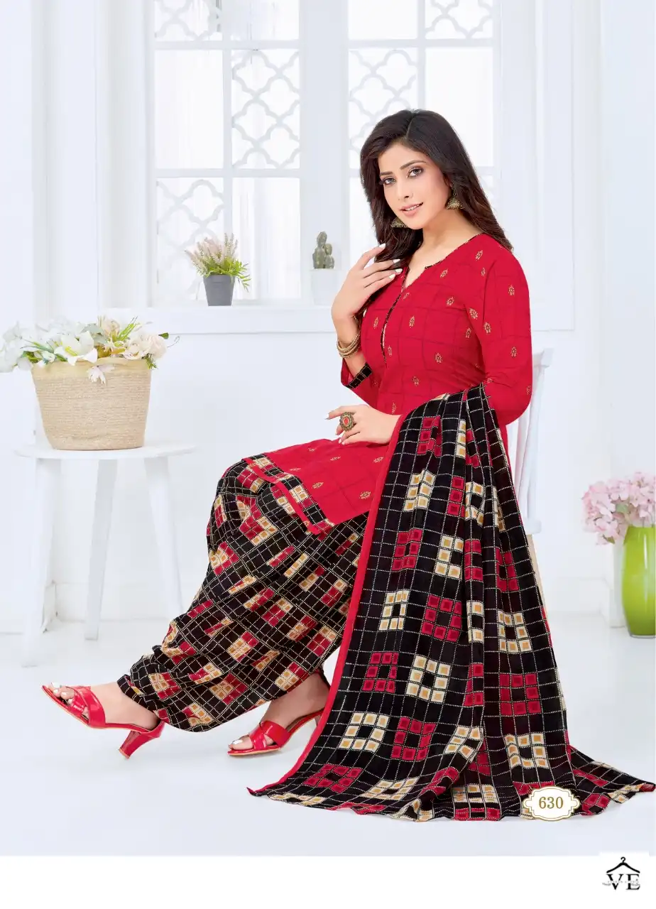 Vardan Ethnic Kuber Geet Patiyala Vol 7 Cotton Wholesale Readymade Salwar Suit Catalog — Wholesale Salwar Suits, MPA wholesale from Surat - Gallery Image 2