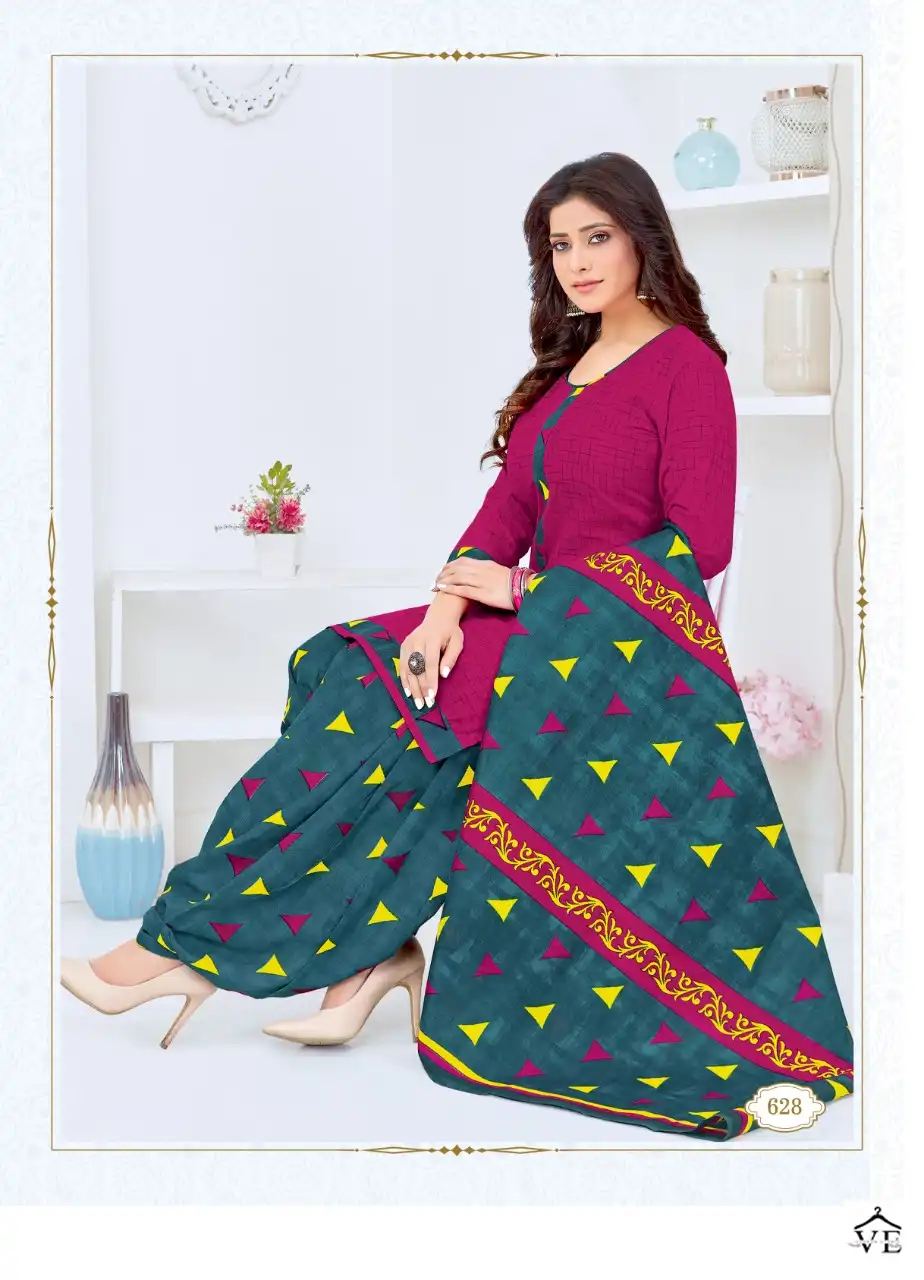 Vardan Ethnic Kuber Geet Patiyala Vol 7 Cotton Wholesale Readymade Salwar Suit Catalog — Wholesale Salwar Suits, MPA wholesale from Surat - Gallery Image 3