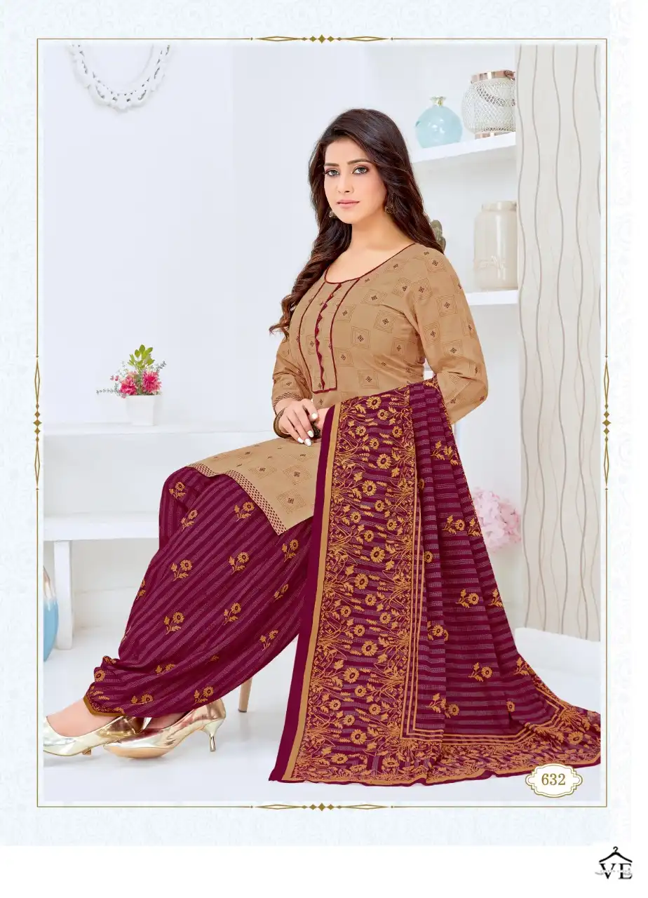 Vardan Ethnic Kuber Geet Patiyala Vol 7 Cotton Wholesale Readymade Salwar Suit Catalog — Wholesale Salwar Suits, MPA wholesale from Surat - Gallery Image 5