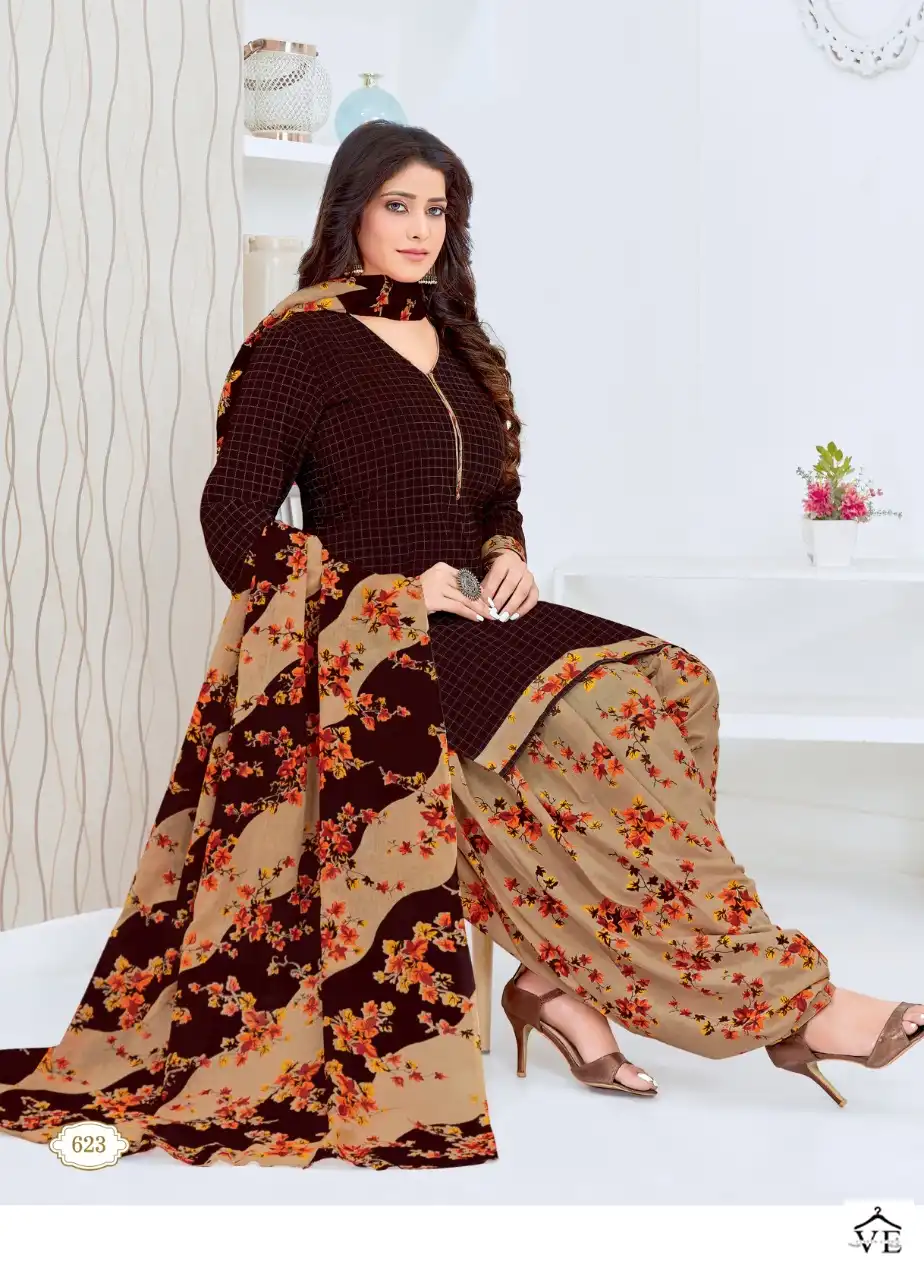Vardan Ethnic Kuber Geet Patiyala Vol 7 Cotton Wholesale Readymade Salwar Suit Catalog — Wholesale Salwar Suits, MPA wholesale from Surat - Gallery Image 6