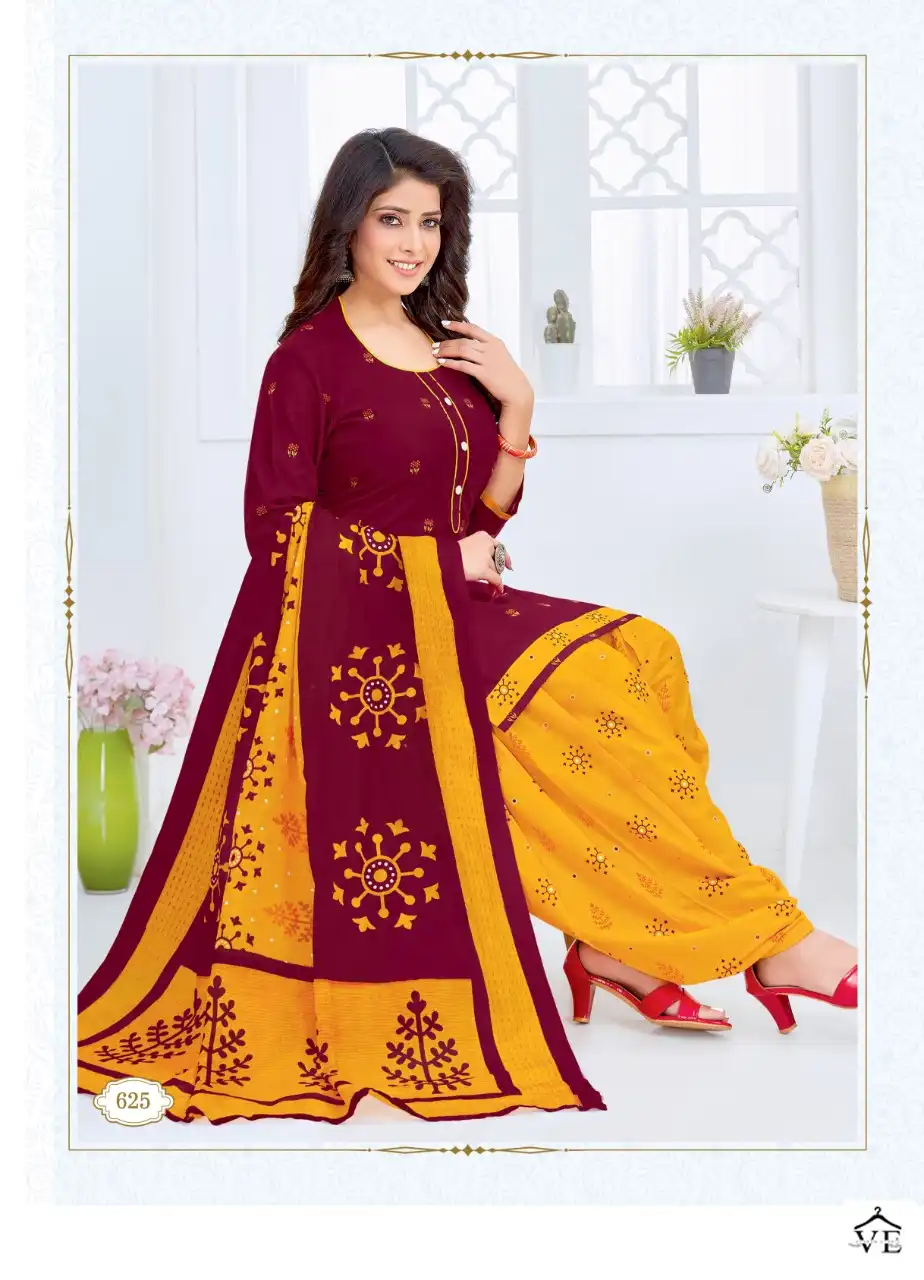 Vardan Ethnic Kuber Geet Patiyala Vol 7 Cotton Wholesale Readymade Salwar Suit Catalog — Wholesale Salwar Suits, MPA wholesale from Surat - Gallery Image 8