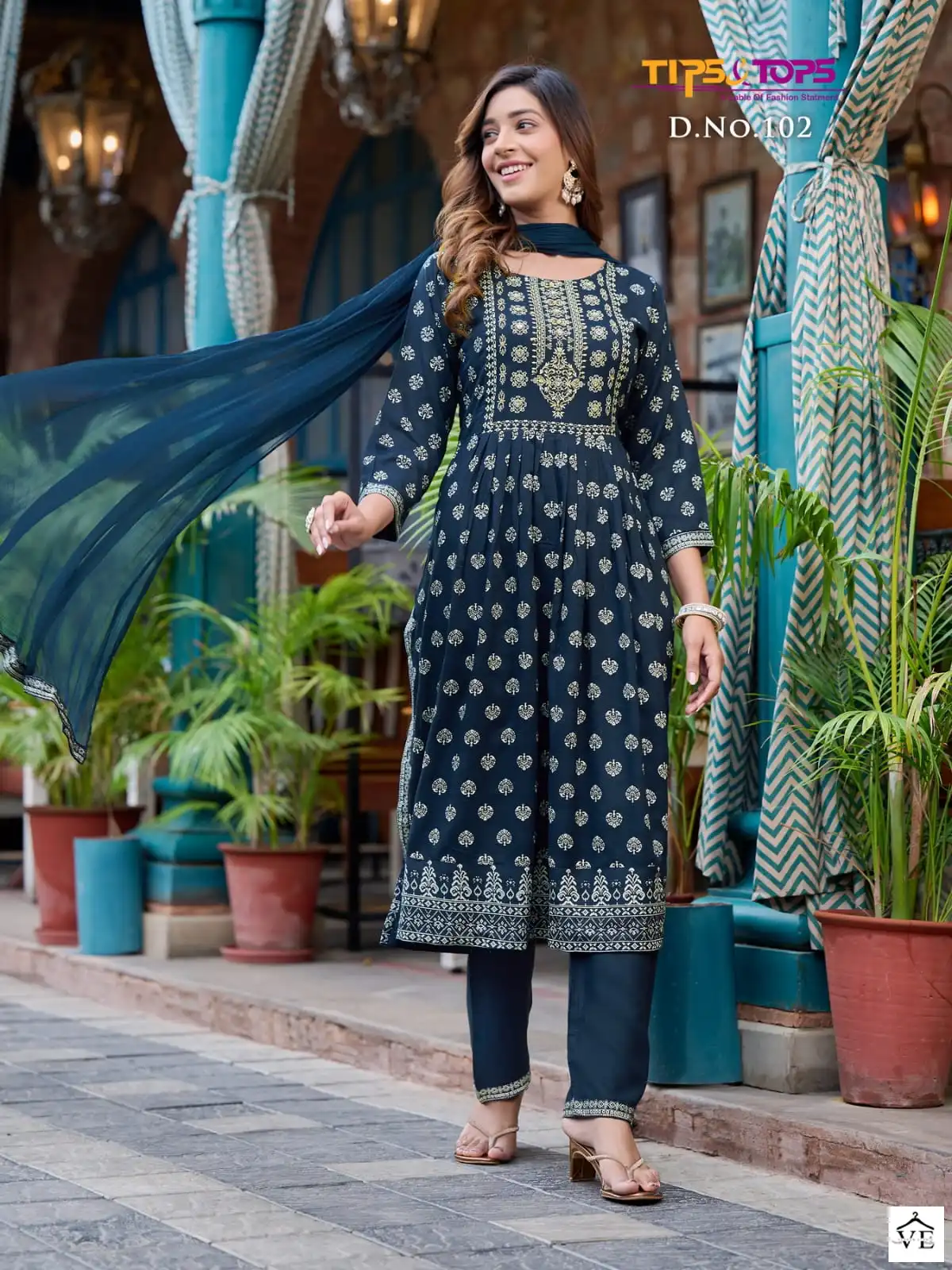 Tips And Tops Label Rayon Wholesale Readymade Salwar Suit Catalog — Wholesale Salwar Suits, MPA wholesale from Surat - Gallery Image 3