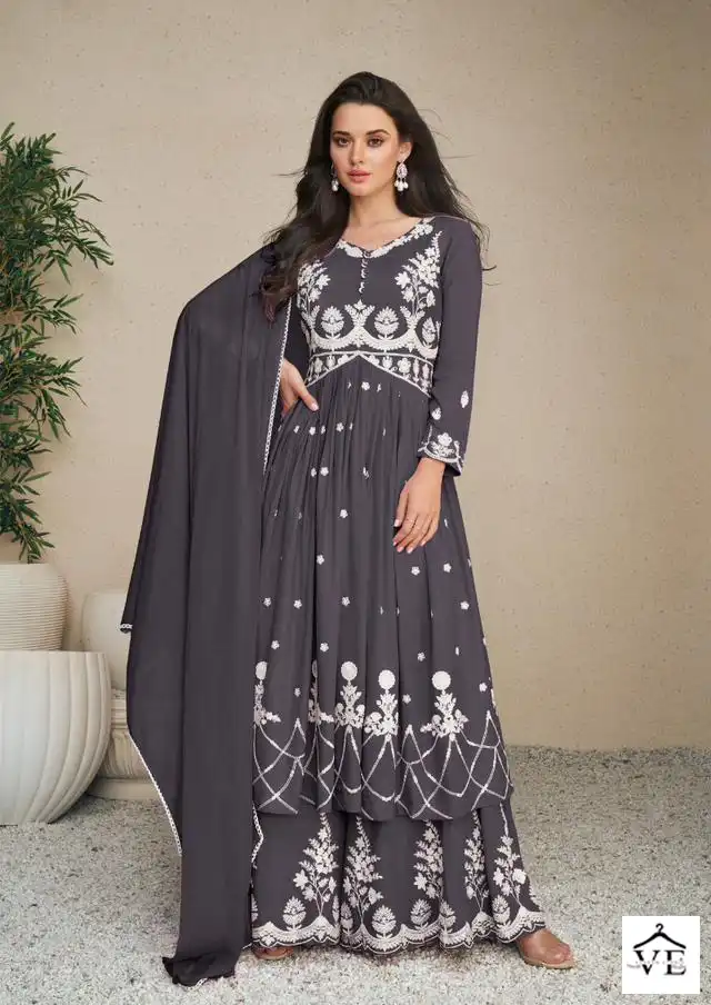 Vamika Lakhnavi Vol 5 Silver Heavy Rayon Wholesale Readymade Salwar Suit Catalog — Wholesale Salwar Suits, MPA wholesale from Surat — view 2