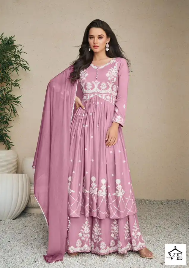 Vamika Lakhnavi Vol 5 Silver Heavy Rayon Wholesale Readymade Salwar Suit Catalog — Wholesale Salwar Suits, MPA wholesale from Surat — view 3