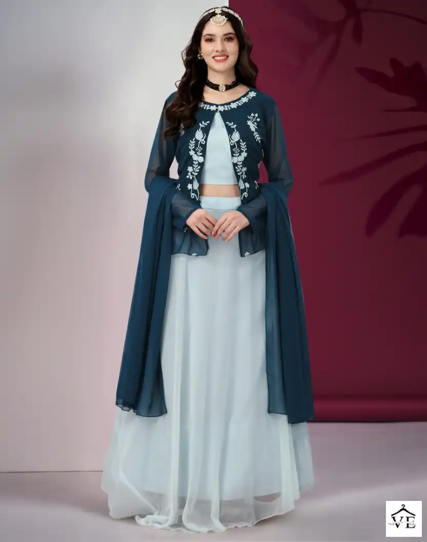 Biva Lavanyaa Georgette Wholesale Readymade Lehenga Catalog — Wholesale Lehenga, MPA wholesale from Surat — view 1