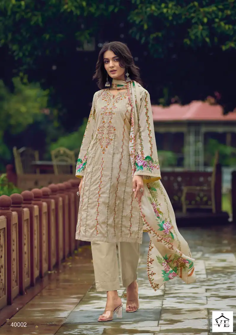 Sharaddha Bin Saeed Lawn Collection Vol 4 Lawn Cotton Wholesale Pakistani Salwar Suit Catalog — Wholesale Salwar Suits, MPA wholesale from Surat - Gallery Image 4