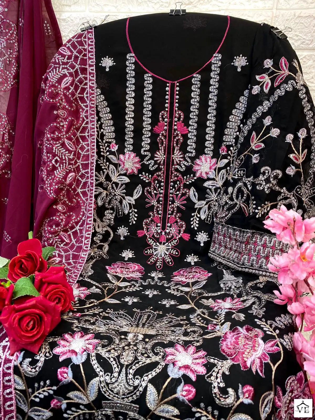 Laaibah LD Aayra 45 Faux Georgette Wholesale Pakistani Salwar Suit Catalog — Wholesale Salwar Suits, MPA wholesale from Surat — view 4