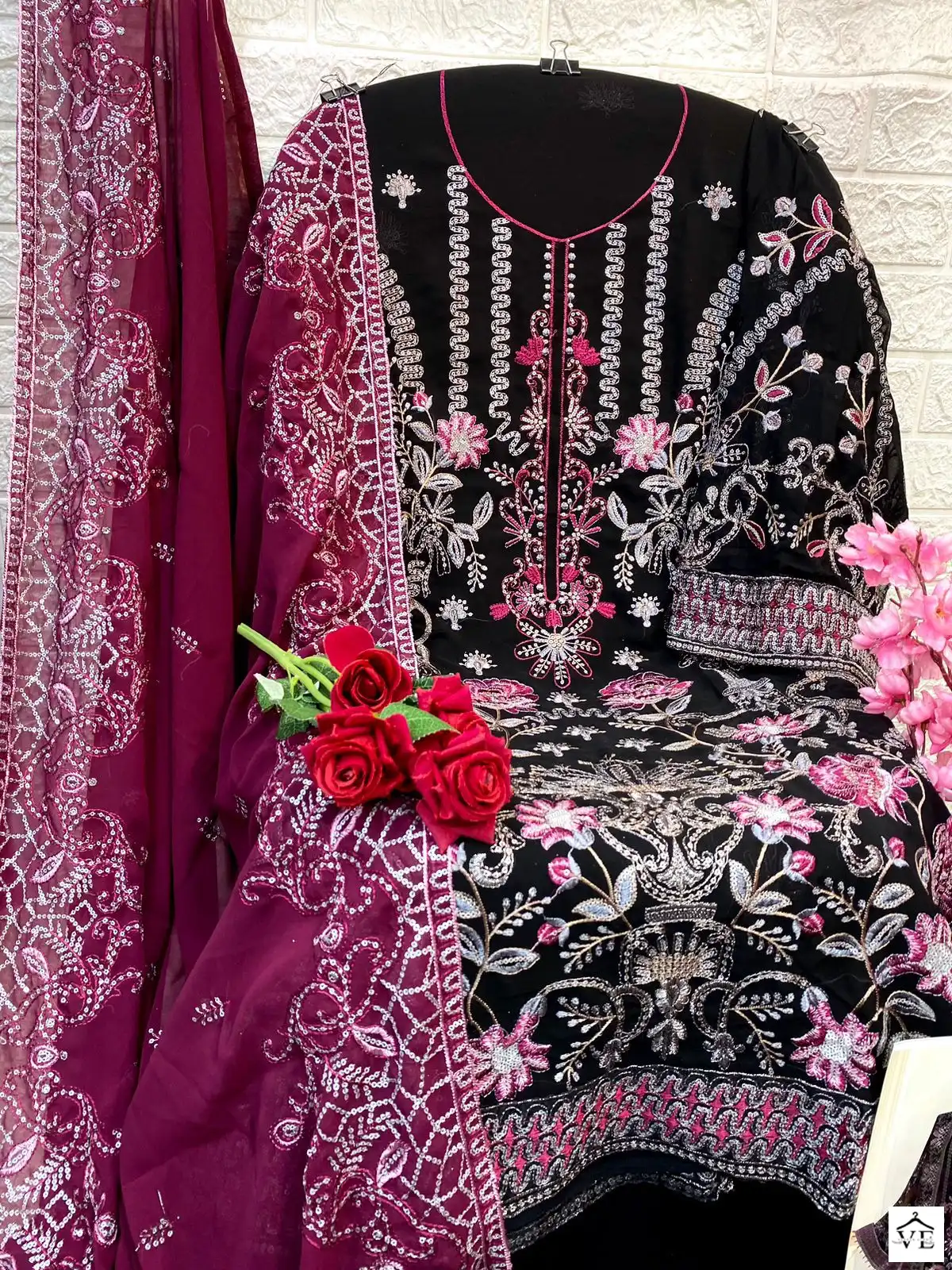 Laaibah LD Aayra 45 Faux Georgette Wholesale Pakistani Salwar Suit Catalog — Wholesale Salwar Suits, MPA wholesale from Surat — view 5