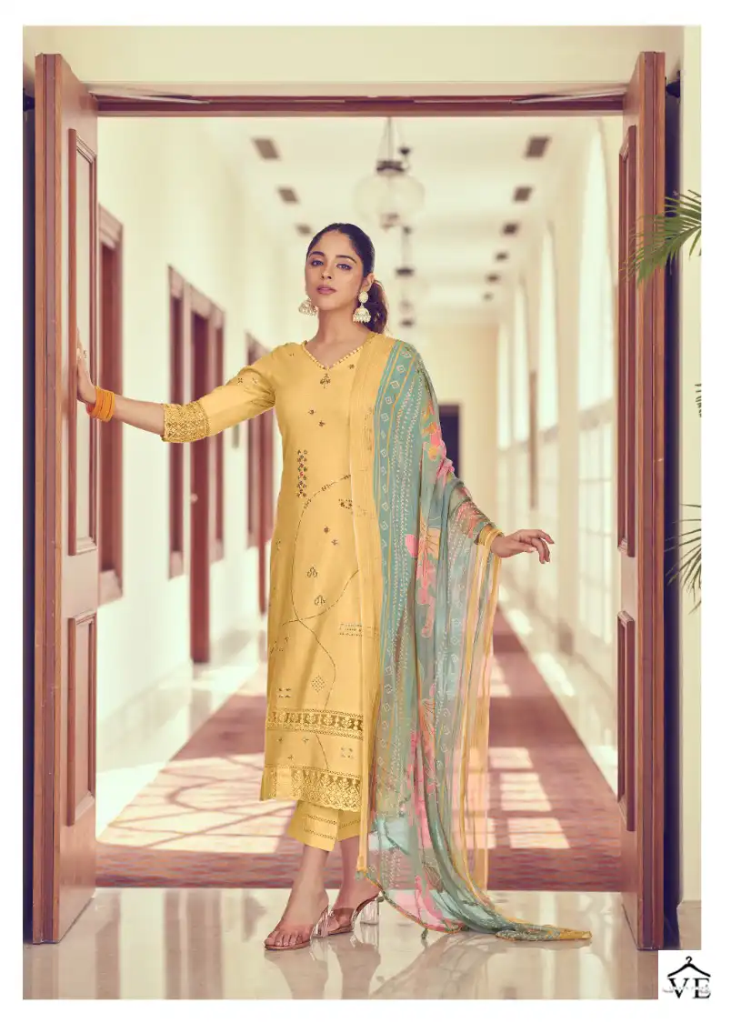 Jayvijay Lenora 3079 Pure Linen Wholesale Designer Salwar Suit Catalog — Wholesale Salwar Suits, MPA wholesale from Surat - Gallery Image 2