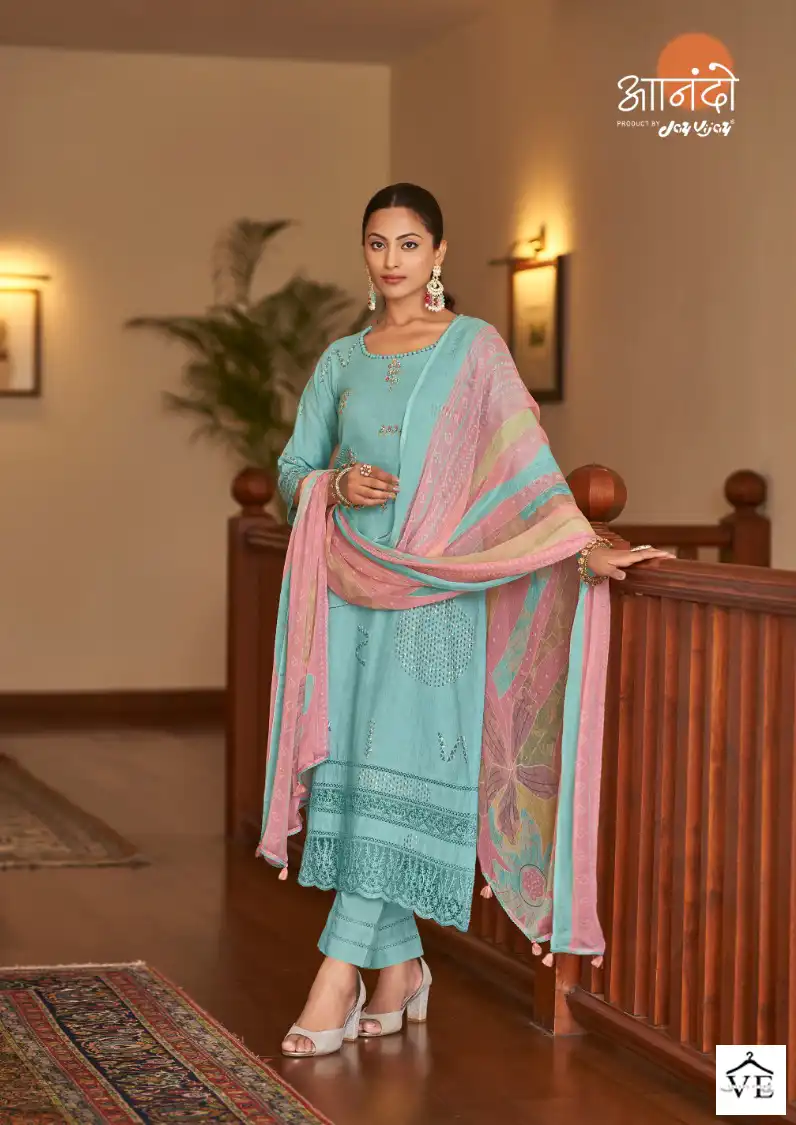 Jayvijay Lenora 3080 Pure Linen Wholesale Designer Salwar Suit Catalog — Wholesale Salwar Suits, MPA wholesale from Surat - Gallery Image 3