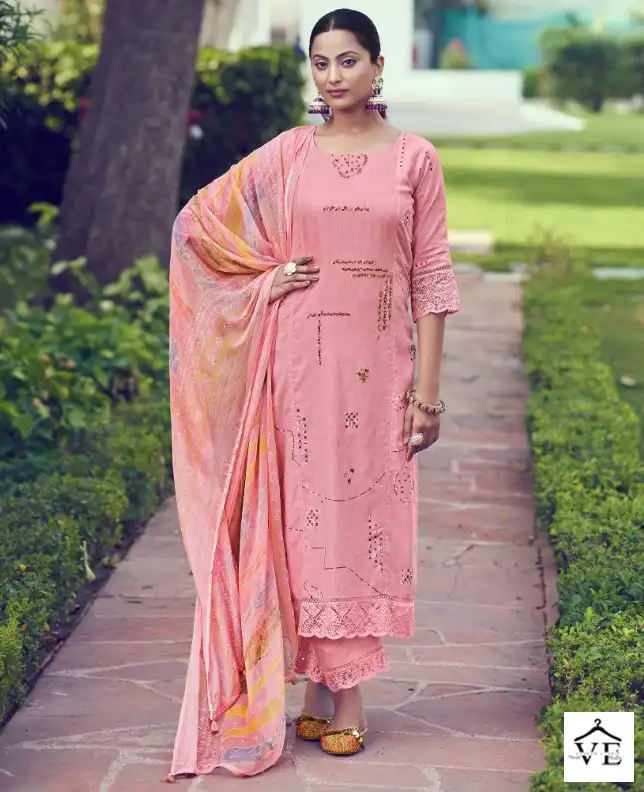 Jayvijay Lenora 3081 Pure Linen Wholesale Designer Salwar Suit Catalog — Wholesale Salwar Suits, MPA wholesale from Surat — view 1