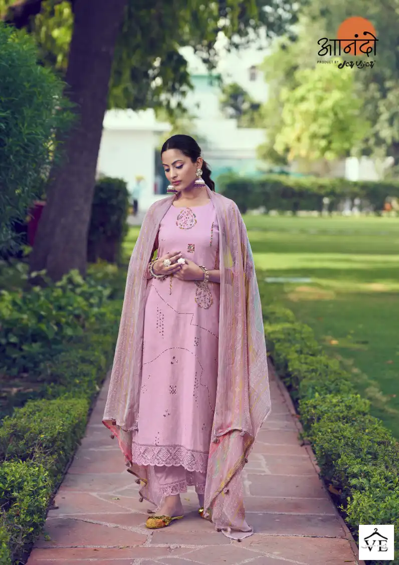 Jayvijay Lenora 3081 Pure Linen Wholesale Designer Salwar Suit Catalog — Wholesale Salwar Suits, MPA wholesale from Surat - Gallery Image 4