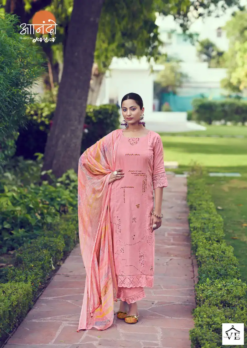 Jay Vijay Lenora 3081 Pure Linen Wholesale Salwar Syut Catalog — Wholesale Salwar Suits, MPA wholesale from Surat - Gallery Image 5