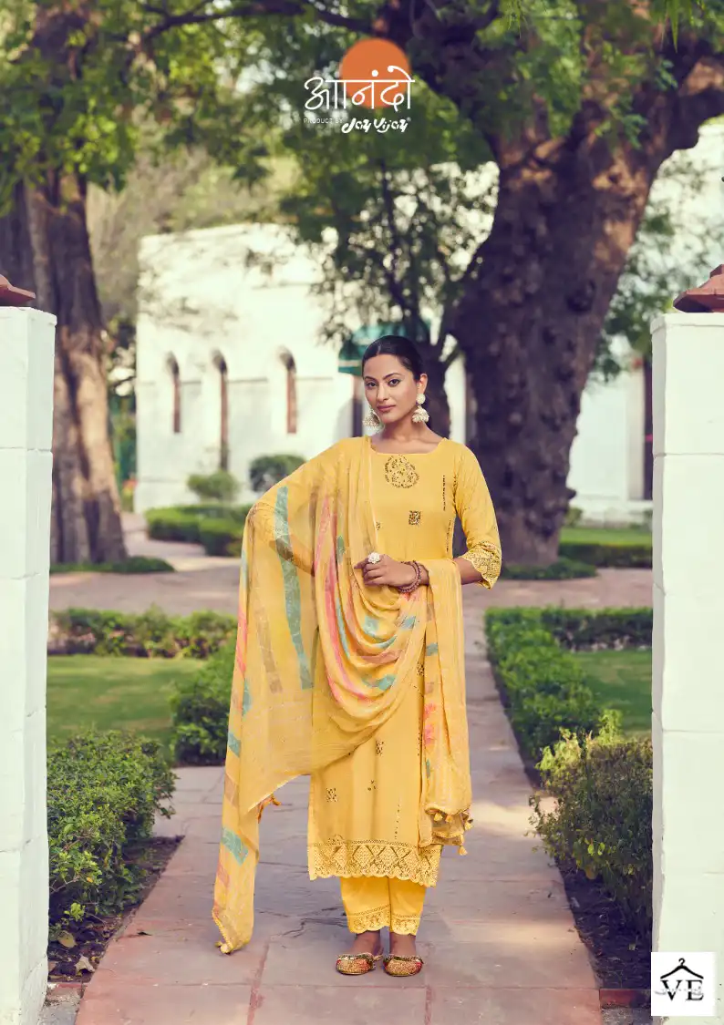 Jay Vijay Lenora 3081 Pure Linen Wholesale Salwar Syut Catalog — Wholesale Salwar Suits, MPA wholesale from Surat - Gallery Image 6