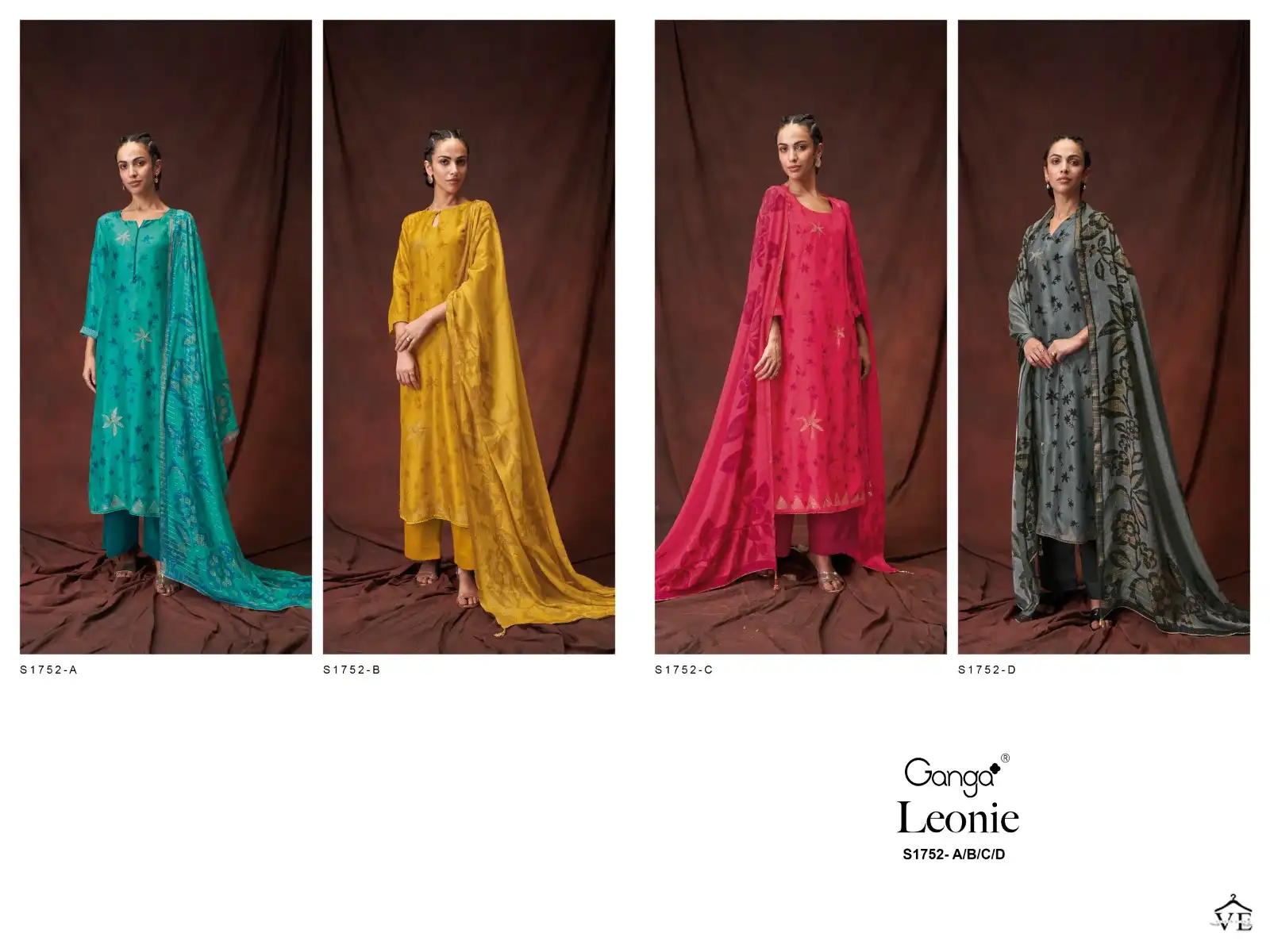 Ganga Leonie 1752 Premium Bemberg Russian Silk Wholesale Designer Salwar Suit Catalog — Wholesale Salwar Suits, Ganga wholesale from Surat — view 6