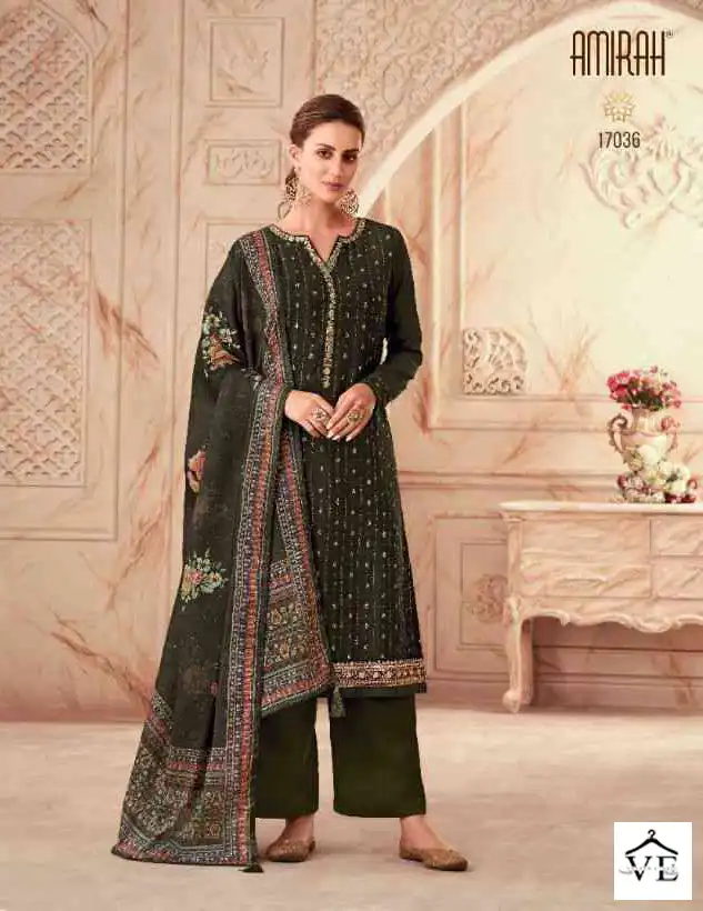 Amirah Libas Heavy Chinon Silk Wholesale Designer Salwar Suit Catalog — Wholesale Salwar Suits, MPA wholesale from Surat — view 6