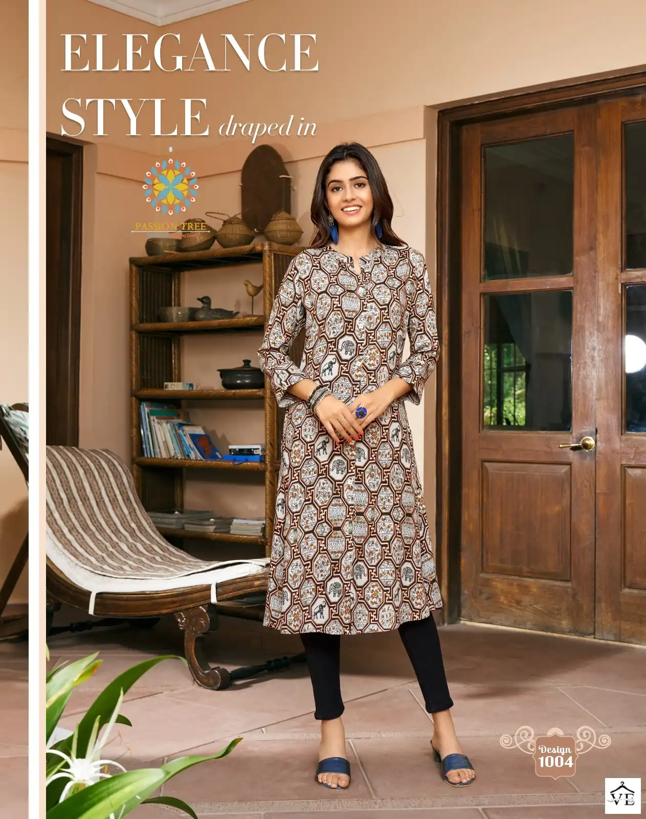 Vardan Ethnic Life Style Vol 1 Heavy Rayon Wholesale Kurtis Catalog — Wholesale Kurtis, MPA wholesale from Surat - Gallery Image 5