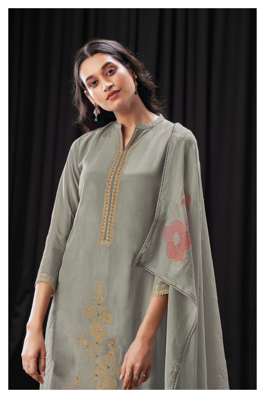 Ganga Lilie 1697 Premium Viscose Silk Wholesale Designer Salwar Suit — Wholesale Salwar Suits, Ganga wholesale from Surat — view 2