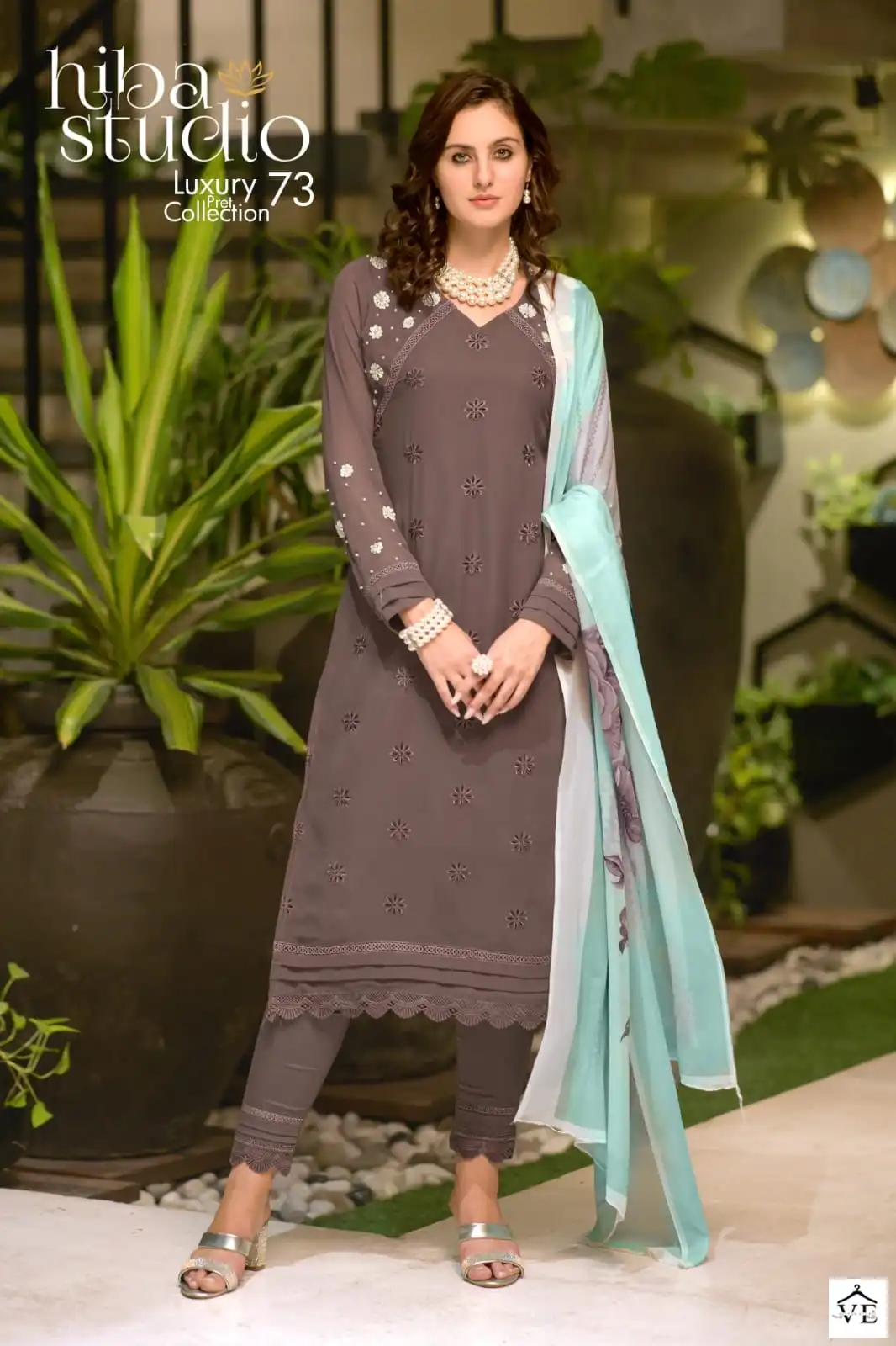 Vardan Ethnic Lpc 73 Georgette Wholesale Pakistani Readymade Salwar Suit Catalog — Wholesale Salwar Suits, MPA wholesale from Surat - Gallery Image 3