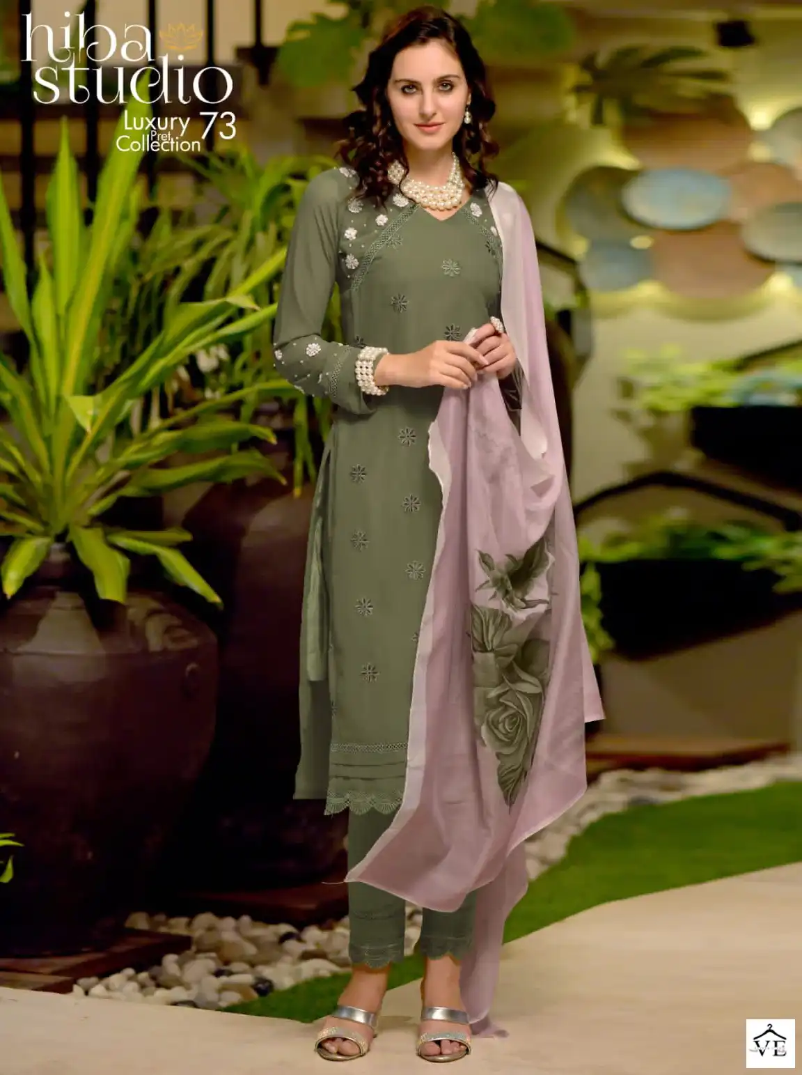 Vardan Ethnic Lpc 73 Georgette Wholesale Pakistani Readymade Salwar Suit Catalog — Wholesale Salwar Suits, MPA wholesale from Surat — view 1